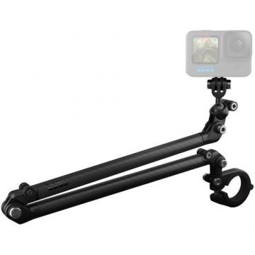 Suport GoPro pentru bicicleta (brat+bara), 2 brate fibra Carbon