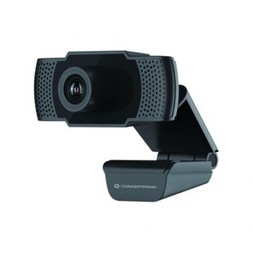 Webcam, Conceptronic, Full HD, USB, Negru