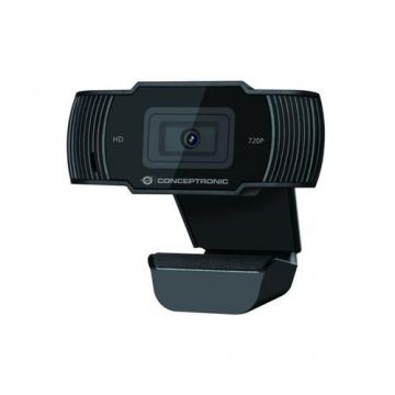 Webcam, Conceptronic, USB, HD, Negru