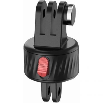 Accesoriu Camera Video de Actiune PU706B 1/4 inch pentru camere sportive, buton de eliberare rapida, Negru