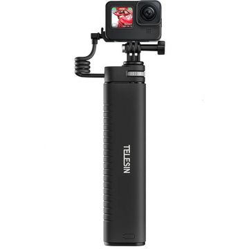 Accesoriu Camera Video Actiune TE-CSS-001, 10000mAh, incarcare rapida, lungime de la 21 la 90 cm, IP52, filet 1/4 inch