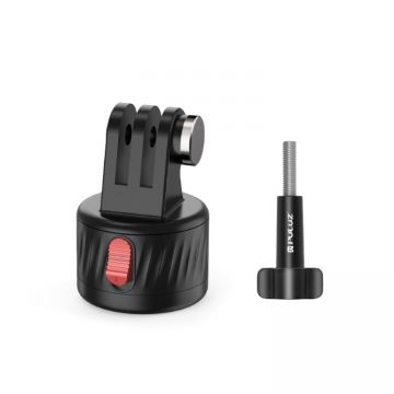 Adaptor magnetic PULUZ PU708B 1/4 inch pentru camere sportive, buton de eliberare rapida, Negru
