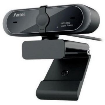 AXTEL Webcam Axtel Full HD 1080p, Autofocus & White Balance, Privacy Shutter, USB