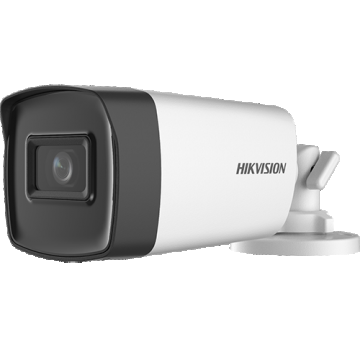 Camera de supraveghere HikVision Analog HD, Rezolutie 5 MP, Lentila 2.8 mm, Microfon integrat, Infrarosu, Unghi vizual 85°