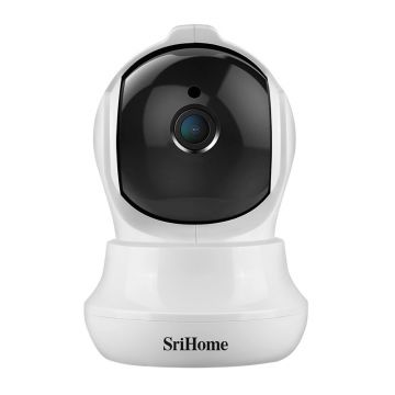 Camera de supraveghere Wireless Sricam, SriHome SH020, FullHD 3MP, Monitorizare Video Audio, Vedere Nocturna, Sunet bidirectional, senzor miscare, suport de fixare perete