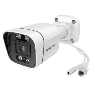 Camera supraveghere exterior IP POE 5MP Audio Slot Card Foscam V5EP (Alb)