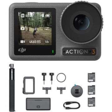 Camera Video de Actiune Osmo Action3 Adventure Combo Negru