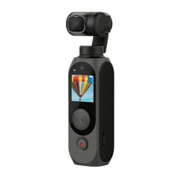 Camera video de buzunar Xiaomi FIMI PALM 2 Pro Gimbal Camera Gri, 4K, Stabilizator mecanic pe 3 axe, Smart track, Timelapse, Wi-Fi, 2600mAh (Gri)