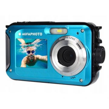 Camera video subacvatica Agfa Photo WP8000, 24MP, Video FHD 3M (Albastru)