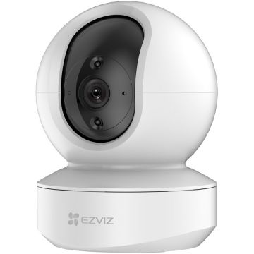 EZVIZ Camera de supraveghere Ezviz TY1 Wi-Fi cu Pan/Tilt 360 grade, Full HD 1080p, IR10m, Detectarea miscarilor, Night Vision, Detectarea miscarilor, Two-Way Audio, Alarma sonora si luminoasa, Mod Privacy, Alb