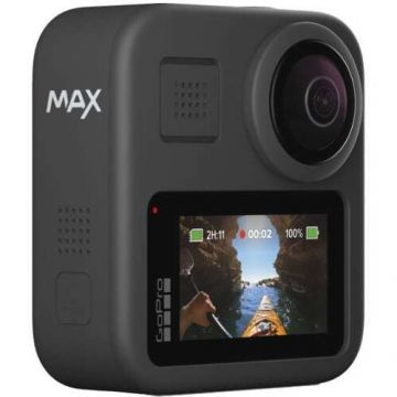 GoPro Camera de actiune GoPro MAX 360, 6K, Max TimeWarpPowerPano, 6 microfoane, Waterproof 5m, Wi-Fi