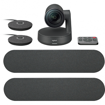 Logitech Sistem videoconferinta Logitech Rally Ultra-HD 4K ConferenceCam Plus, Zoom 15X