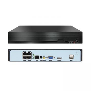 NVR cu 4 Canale Besnt BS-N04PT, 4 CH POE NVR, H.265, 1080P, 5MP – Resigilat