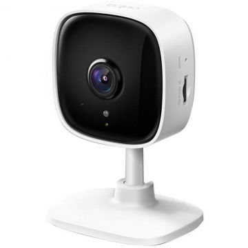 TP-LINK Camera de supraveghere Smart TP-Link Tapo C100 cu Night Vision, Full HD 1080P, Functie Baby Monitor Wireless Audio Video, Detectarea miscarii, Alarma sonora si luminoasa, Two-Way Audio, Mod Privacy, Stocare locala, IP Wi-Fi, Alb