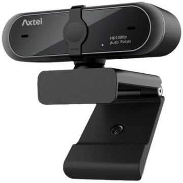 Webcam Axtel Full HD 1080p, Autofocus & White Balance, Privacy Shutter, USB