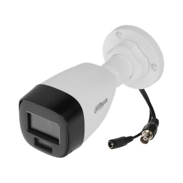 Camera supraveghere exterior cu iluminare duala Dahua HAC-HFW1200CL-IL-A-0360B-S6, 2 MP, IR/lumina alba 20 m, 3.6 mm, microfon