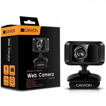 Canyon Enhanced 1.3 Megapixels resolution webcam with USB2.0 connector