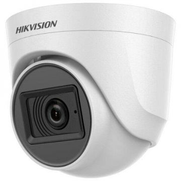 HIKVISION Camera supraveghere Hikvision Turbo HD dome DS-2CE76D0T-ITPFS(2.8mm), 2MP, Audio over coaxial cable, microfon audio incorporat, lentila 2.8mm, IR 20metri, carcasa plastic, alimentare 12VDC
