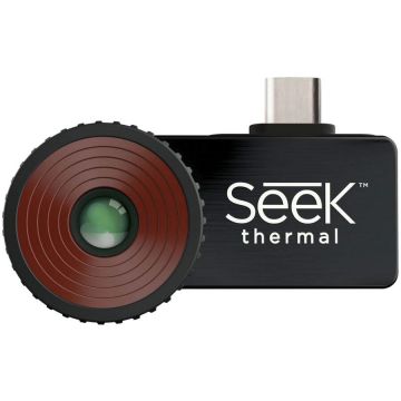 Seek Thermal Camera cu termoviziune Seek Thermal Compact Pro, 9 Hz, compatibila Android, mufa USB Type-C, Negru
