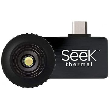Seek Thermal Camera termoviziune Seek Thermal CW-AAA Compact FastFrame 9 Hz, compatibila Android, USB Type-C, Negru