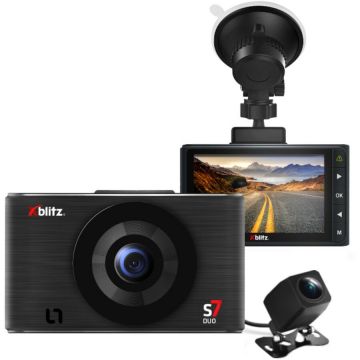 Xblitz Camera auto DVR Xblitz S7 Duo Dual fata/spate, Full HD, Negru