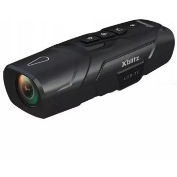 Xblitz Camera sport DVR XBlitz Everywhere, Dual Full HD fata/spate, prindere pe casca/bicicleta, Wi-Fi, Black