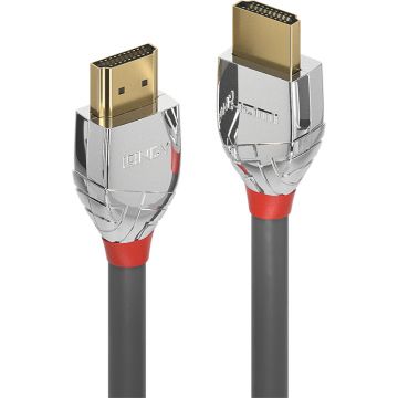 Cablu video LINDY Cromo, HDMI Male - HDMI Male, v2.0, 5m, gri-argintiu