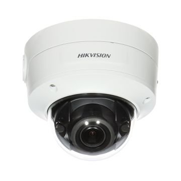 Camera dome IP AcuSense DarkFighter Hikvision DS2CD2766G2IZS2812, 6 MP, 2.8 - 12 mm, slot card, PoE, motorizata