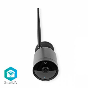 Camera Smart Wi-Fi IP de exterior Nedis, Full HD, carcasa metalica, IP65