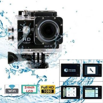 Camera sport Full HD 1080P, Wi-fi Hotspot, LCD 2 inch, slot microSD, 16 accesorii