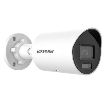 Camera supraveghere exterior IP Hikvision AcuSense DarkFighter DS-2CD2046G2H-IU, 4 MP, PoE, slot card, 2.8 mm, IR 40m, microfon