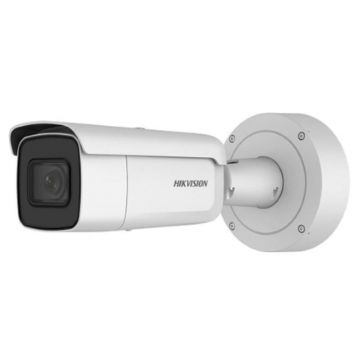 Camera supraveghere exterior IP Hikvision AcuSense DarkFighter DS-2CD2666G2-IZSC, 6 MP, IR 60 m, 2.8 - 12 mm, motorizata, slot card, PoE