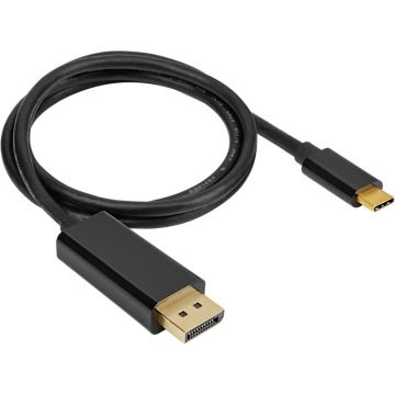 Cablu video Corsair USB tip C Male - DisplayPort v1.4 Male, 1m, negru