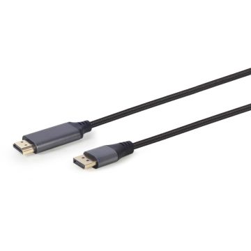 Cablu video Gembird DisplayPort Male - HDMI Male, 1.8 m, Negru Cablu video Gembird DisplayPort Male - HDMI Male, 1.8 m, Negru