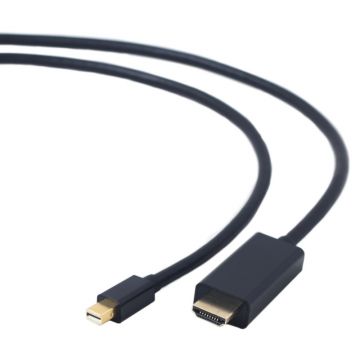 Cablu video Gembird Mini DisplayPort Male - HDMI Male, 1.8m, negru
