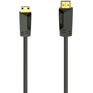 Cablu video Hama HDMI Male - HDMI Male, v2.0, 1.5 m, Negru