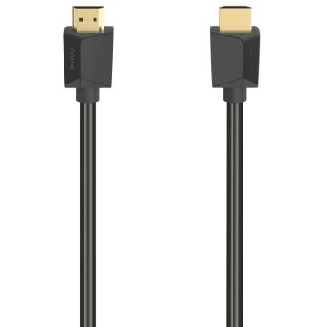 Cablu video Hama HDMI Male - HDMI Male, v2.0, 5 m, Negru