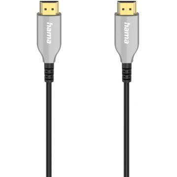 Cablu video Hama HDMI Male - HDMI Male, v2.0, Optical active, 20 m, Negru