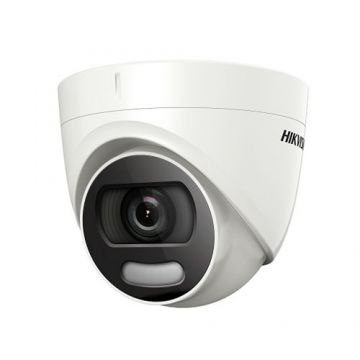 Camera de supraveghere Dome Hikvision ColorVu DS-2CE72DFT-F, 2 MP, 3.6 mm, lumina alba 20 m