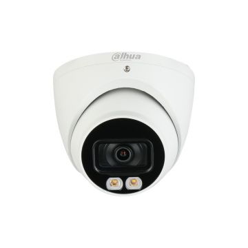 Camera supraveghere Dome Dahua Full Color HAC-HDW1809T-A-LED-0280B, 8 MP, lumina alba 40 m, 2.8 mm, microfon