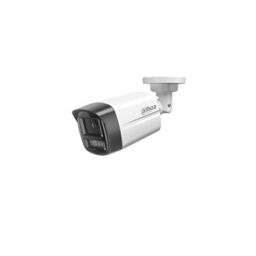 Camera supraveghere exterior IP cu iluminare duala Dahua IPC-HFW1439TL1-A-IL-0280B, 4 MP, 2.8 mm, IR / lumina alba 30 m, microfon, PoE