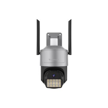 Camera supraveghere exterior IP Wi-Fi Black light Full Color VStarcam CS612Q-UV, 4 MP, 4 mm, microfon si difuzor, slot card