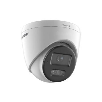 Camera supraveghere IP Dome Hikvision Smart Hybrid Light DS-2CD1383G2-LIUF, 8 MP, IR/lumina alba 30 m, 4 mm, slot card, microfon, PoE