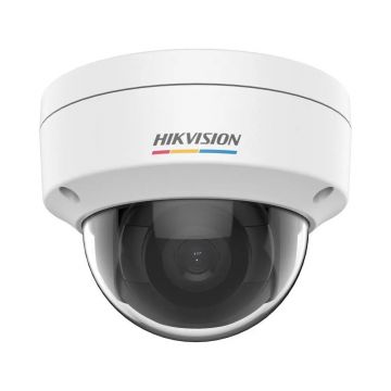 Camera supraveghere IP exterior ColorVu Dome Hikvision DS-2CD1127G0(2.8MM)(C), 2 MP, 2.8 mm, PoE