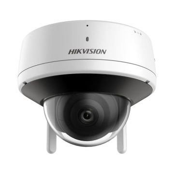 Camera supraveghere IP exterior DOME Wi-Fi Hikvision DS-2CV2141G2-IDW2E, 4 MP, 2.8 mm, IR 30 m, microfon si difuzor, slot card