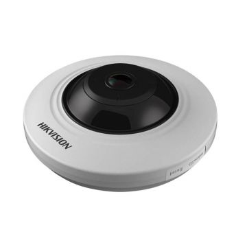 Camera supraveghere panoramica IP Dome Fisheye Hikvision DS-2CD2935FWD-I, 3 MP, 1.16 mm, IR 8 m, slot card, PoE