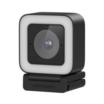 Camera Web Hikvision IDS-UL4P, USB-C (Negru/Alb)