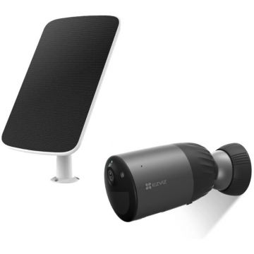 EZVIZ Camera de supraveghere Smart EZVIZ eLife 2K Plus 10.400 mAh Smart IR Alb + Panou Solar-D