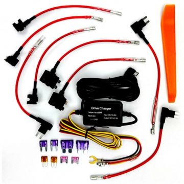 Kit Micro-USB pentru alimentarea permanenta a camerei auto DVR cu multiple tipuri de conexiuni la tabloul de sigurante