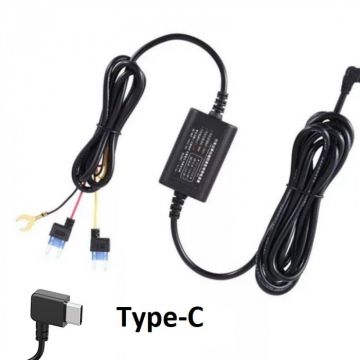 Kit USB Type C pentru alimentarea permanenta a camerei auto DVR la tabloul de sigurante